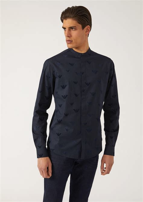 armani casual shirts|armani men's shirts long sleeve.